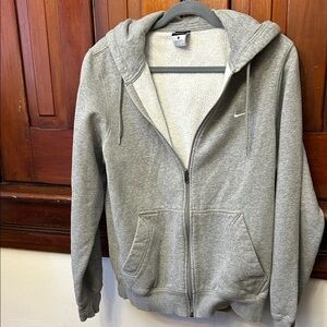 Nike Gray Fleece-Lined Hoodie